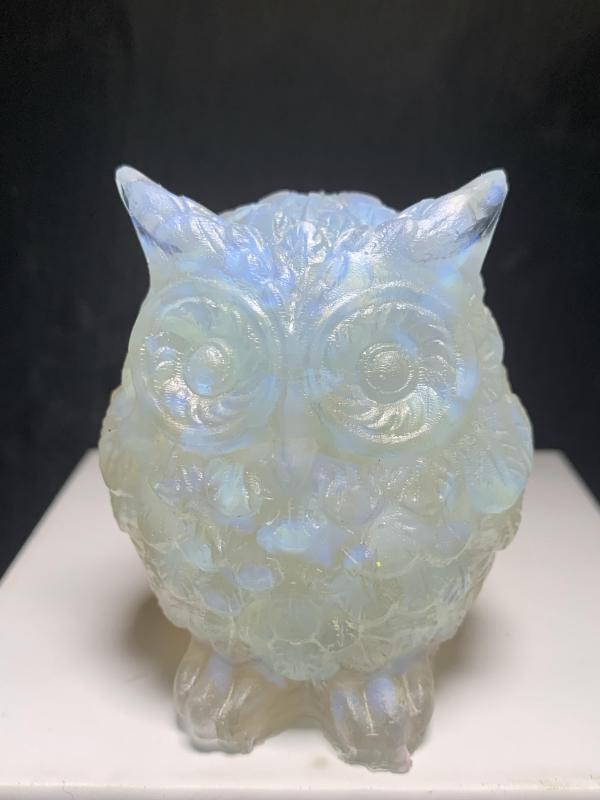 Resin owls Natural crystal chips  epoxy resin synthetic handicrafts outside single hot selling