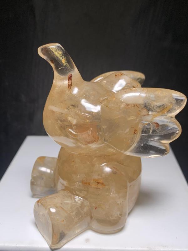full body elephant  Natural crystal chips  epoxy resin synthetic handicrafts outside single hot selling
