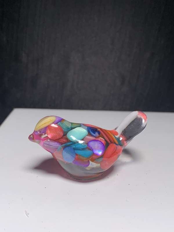 Resin bird Natural crystal chips  epoxy resin synthetic handicrafts outside single hot selling
