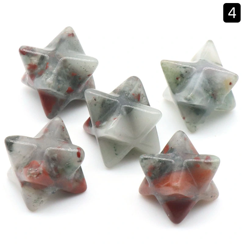 Merkaba natural crystal agate stone Merkaba big satellite hexagram stone small ornament wholesale