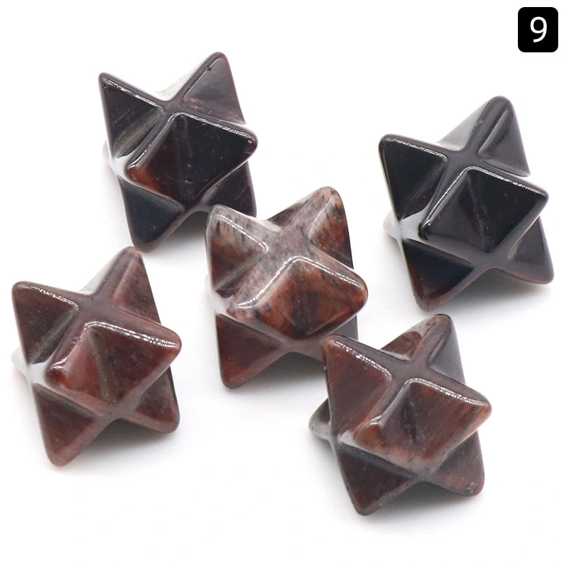 Merkaba natural crystal agate stone Merkaba big satellite hexagram stone small ornament wholesale