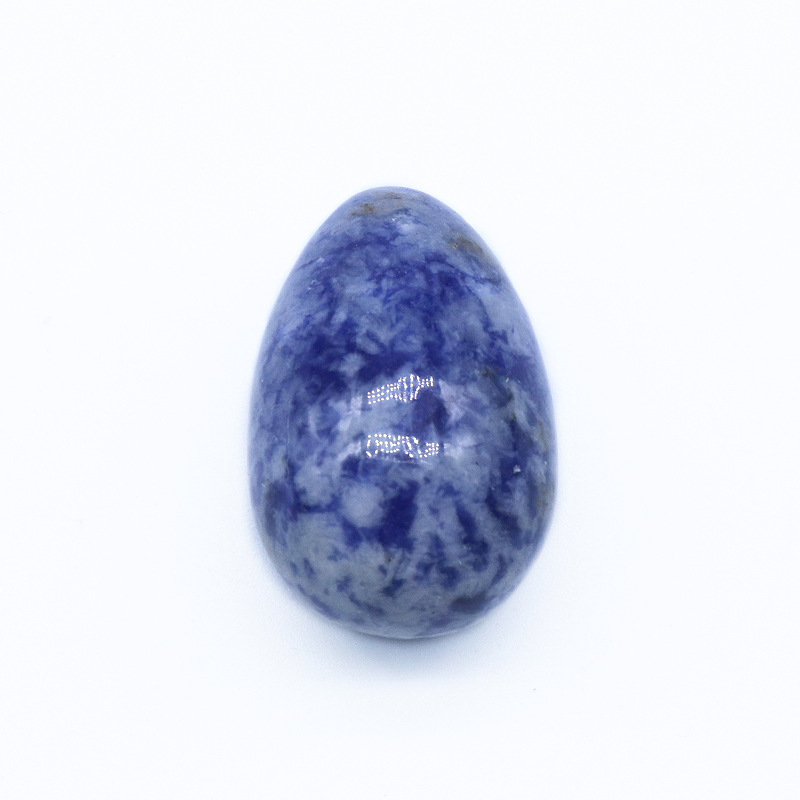 Egg shaped 30mm crystal jade tiger eye small egg scouring bird egg stone easter colored egg