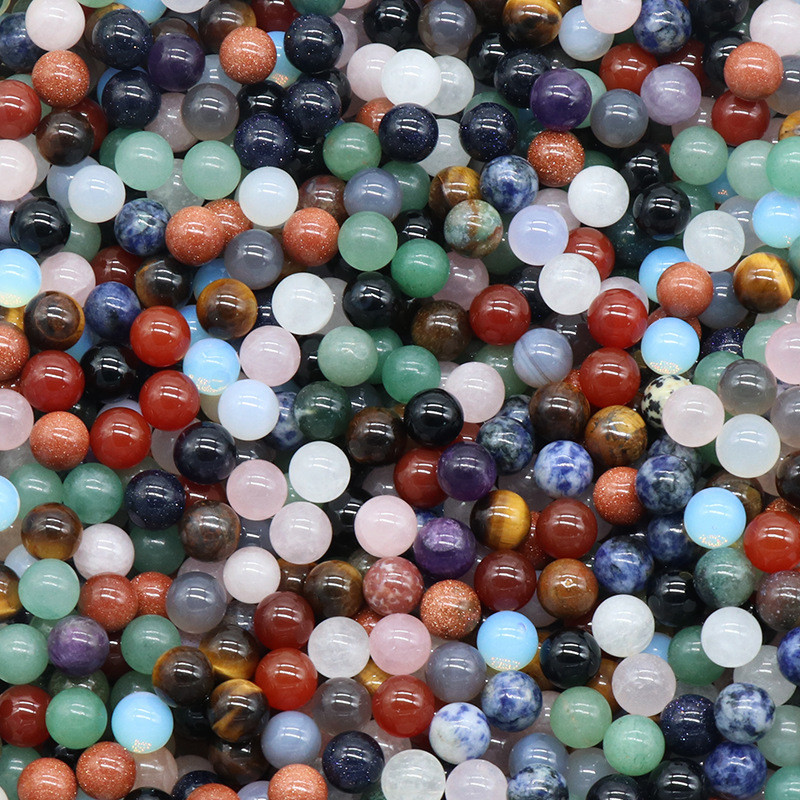 10MM non-porous beads natural crystal semi-precious stones beads scattered beads diy stone jewelry material