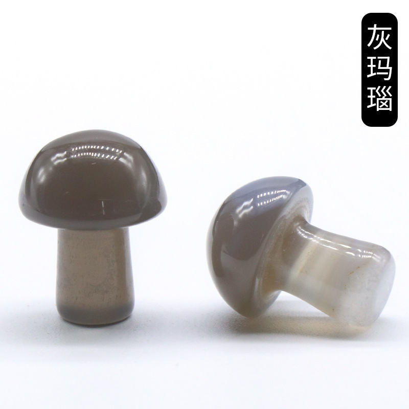 Crystal stone 2CM mini mushroom DIY micro landscape Mori landscaping garden flower pot decoration small mushroom ornament