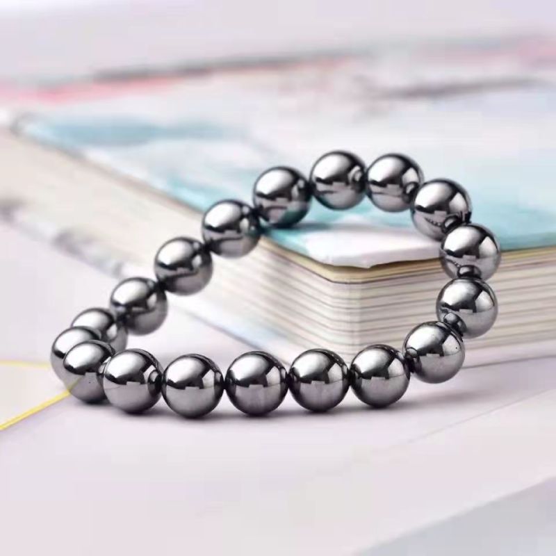 Outer single hot selling genuine terahertz bracelet couple energy stone ball bracelet jewelry