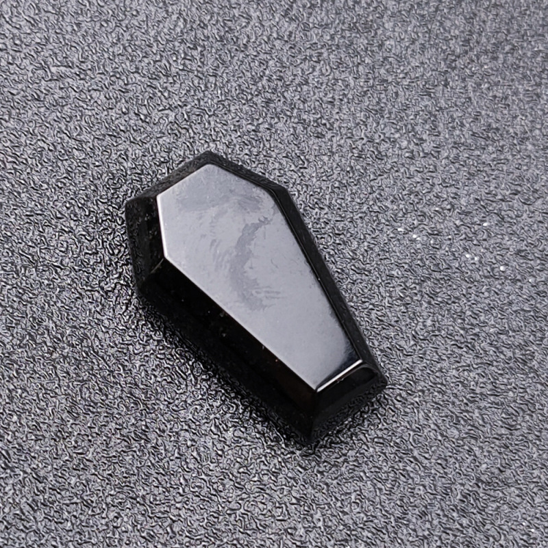 Outside single hot sale natural crystal hexagon three-dimensional cross coffin halloween energy