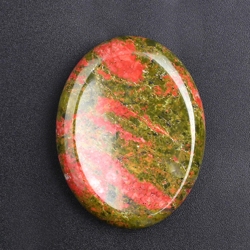 Outer single hot selling new natural crystal jiejie oval semi-precious stone tumble
