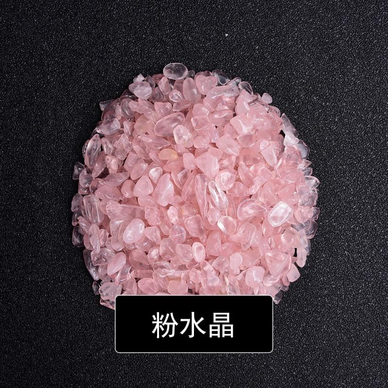 Outer single hot selling natural crystal crushed stone demagnetizing stone crushed stone wholesale 100g per pack