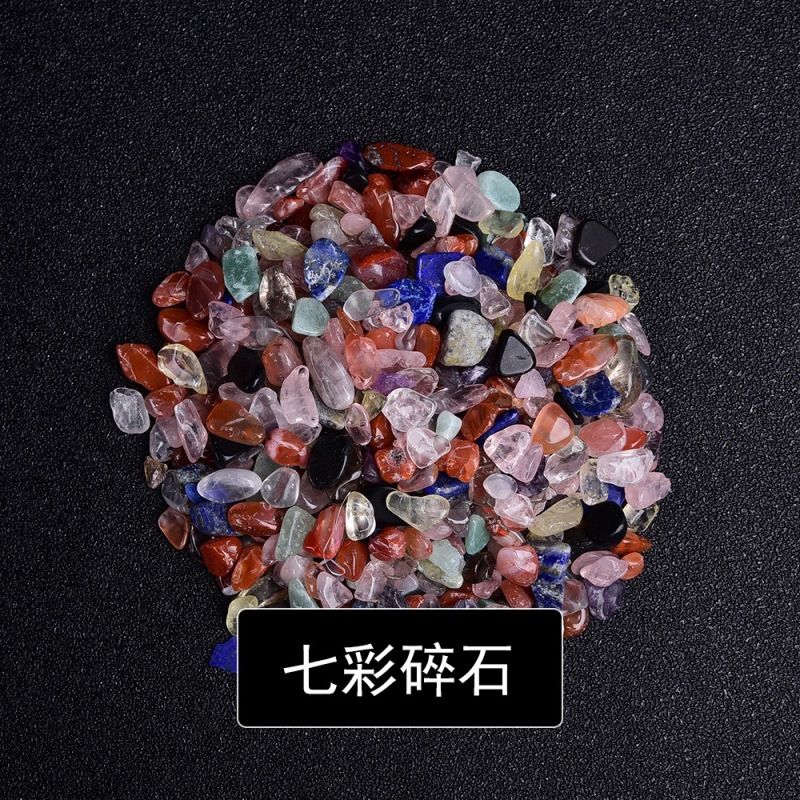 Outer single hot selling natural crystal crushed stone demagnetizing stone crushed stone wholesale 100g per pack