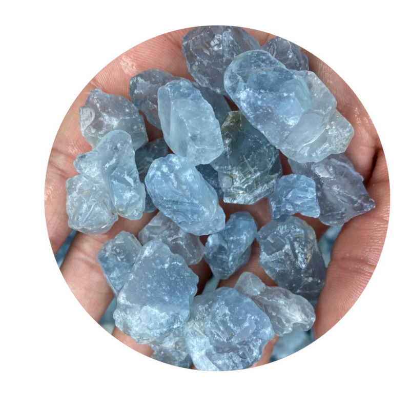 Outside single hot selling natural crystal rough stone backbone lapis lazuli chips DIY handmade accessories pendant ornaments