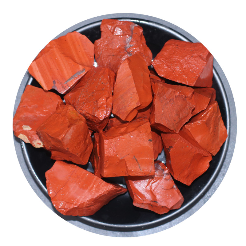 Outside single hot selling natural crystal rough backbone red jasper chips DIY handmade accessories pendant ornaments