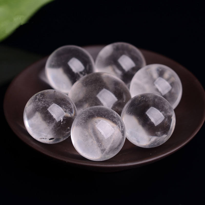 Outer single hot selling natural clear quartz rough polished sphere round non-porous energy stone home decoration