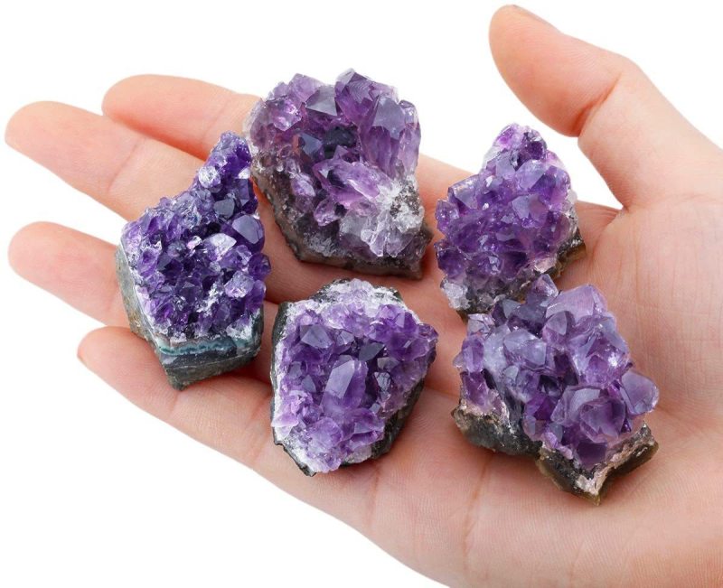 Outer single hot selling natural amethyst Uruguay rough stone raw ore crystal cluster power stone home diy jewelry