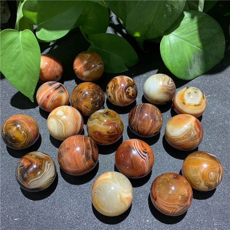 Outer single hot selling natural silk agate sphere rough polished sphere round non-porous energy stone home decoration