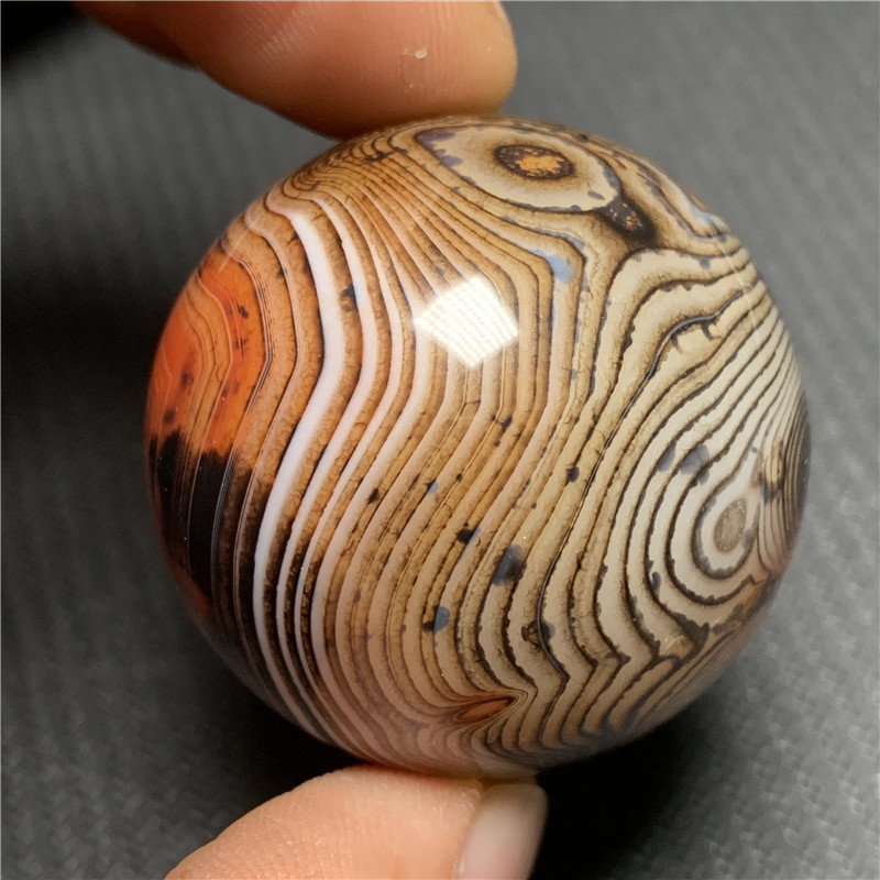 Outer single hot selling natural silk agate sphere rough polished sphere round non-porous energy stone home decoration