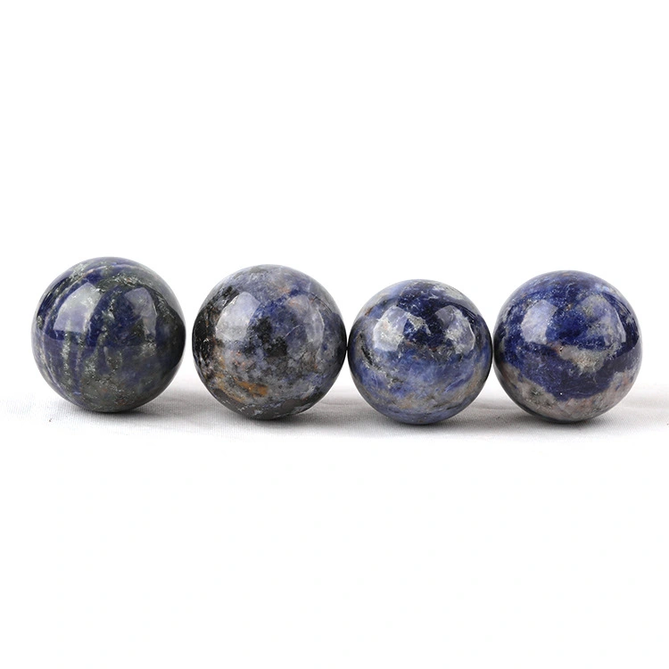 Outer single hot selling natural blue stone sphere rough polished sphere round non-porous energy stone home decoration