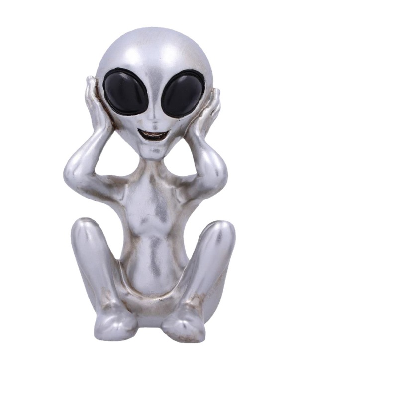 foreign orders hot sale three wise aliens do not watch do not listen to aliens resin craft