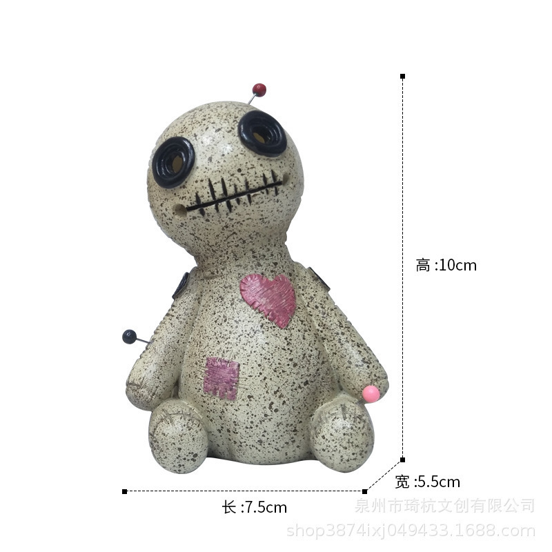 Outsourcing Hot Selling Crafts Cartoon Cursed Doll Sprayable Decoration Voodoo Doll Incense Creative Home Decoration Prop