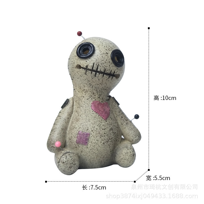 Outsourcing Hot Selling Crafts Cartoon Cursed Doll Sprayable Decoration Voodoo Doll Incense Creative Home Decoration Prop