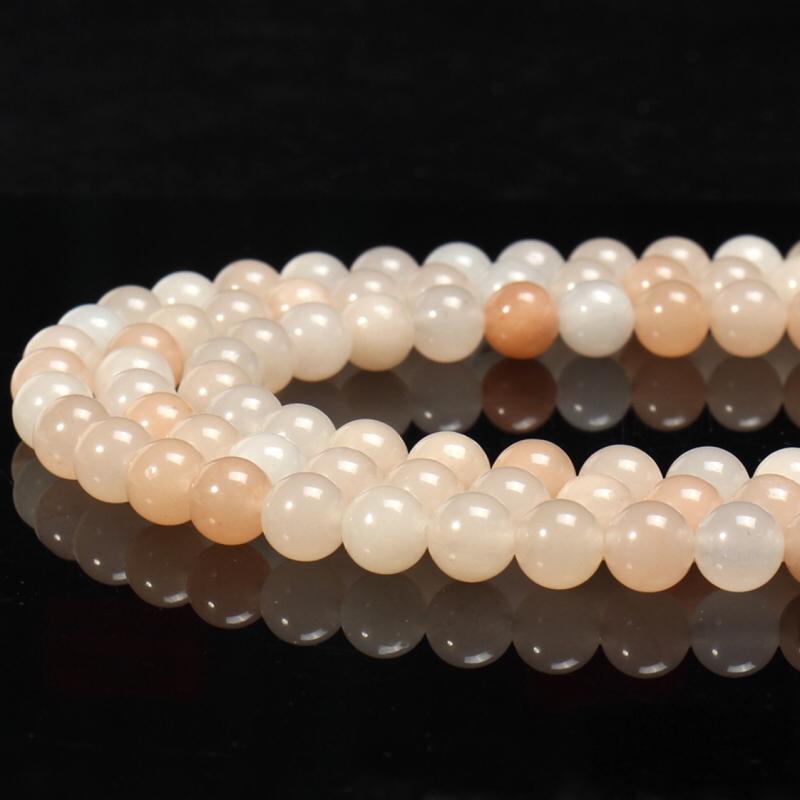 Outer single hot selling natural crystal semi-finished beads pink aventurine diy crystal accessories wholesale