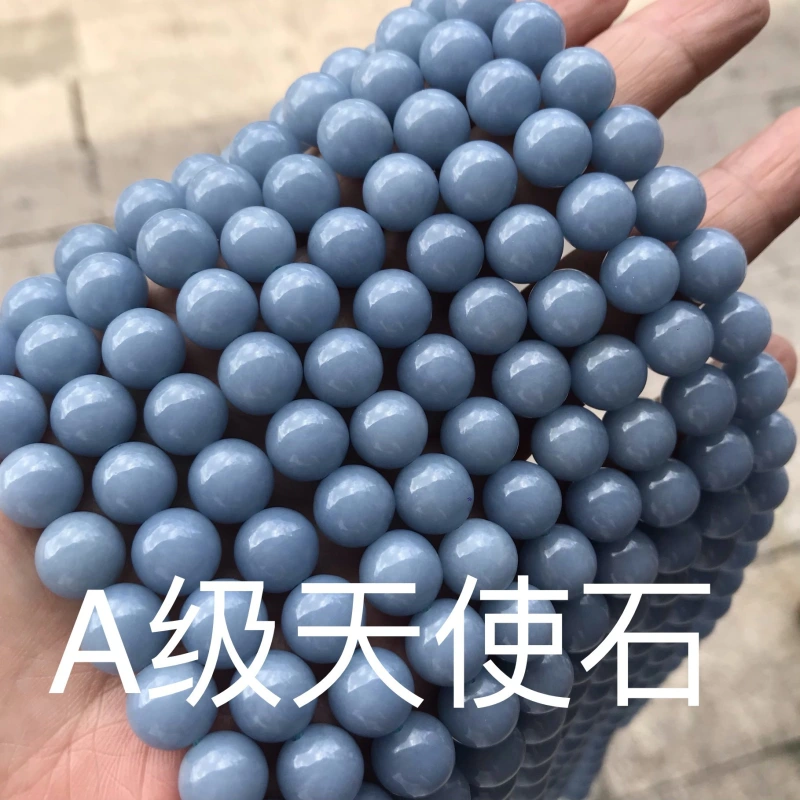 Outer single hot selling natural crystal semi-finished bead A grade angel stone crystal diy crystal accessories wholesale
