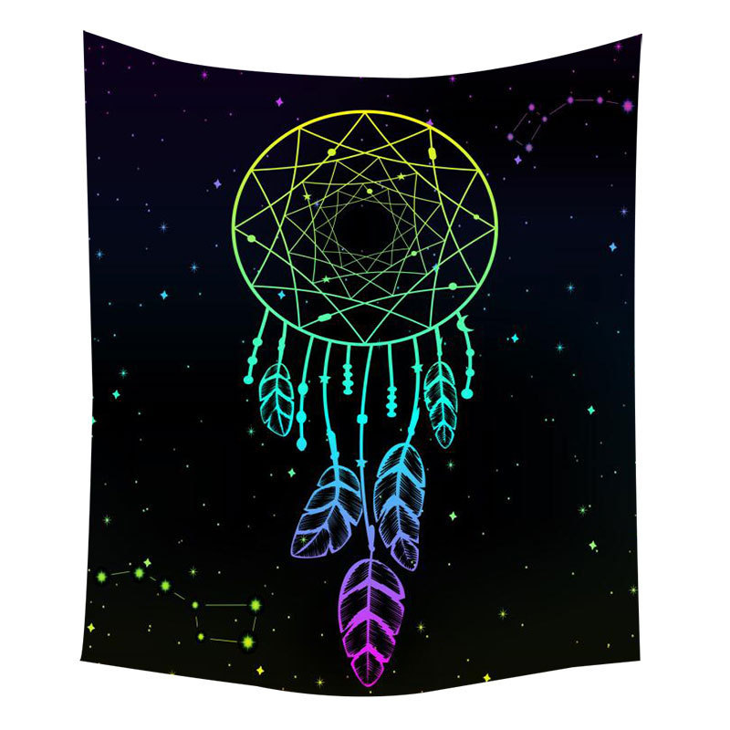 Explosive fluorescent tapestry blue uv