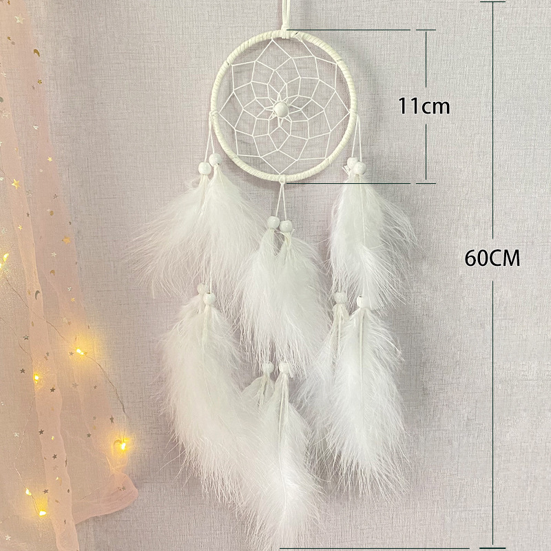 Girl Heart Feather Dream Catcher