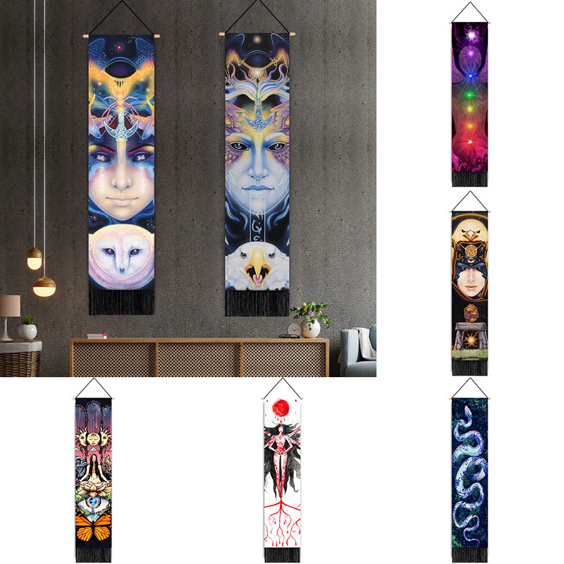 Totem snake mural hanging cloth digital printing background cloth decoration