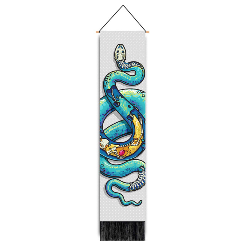 Totem snake mural hanging cloth digital printing background cloth decoration