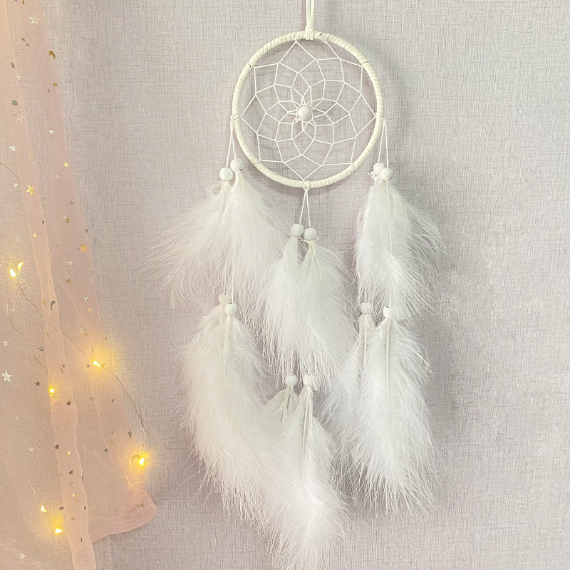 Girl Heart Feather Dream Catcher