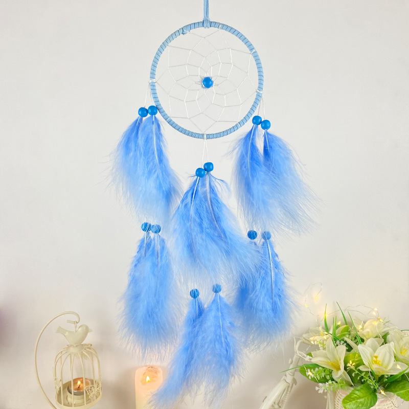 Girl Heart Feather Dream Catcher