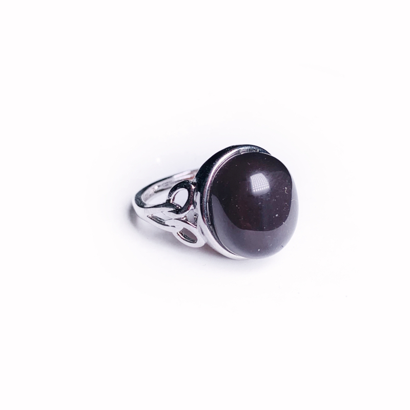 Hot sale vintage obsidian, rainbow obsidian ring