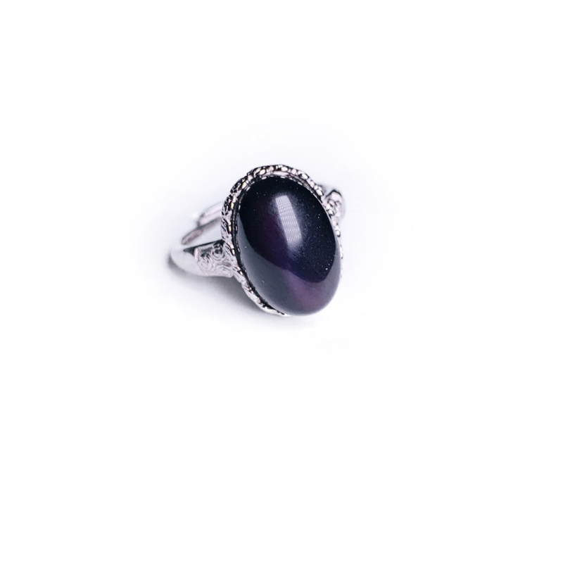 Hot sale vintage obsidian, rainbow obsidian ring