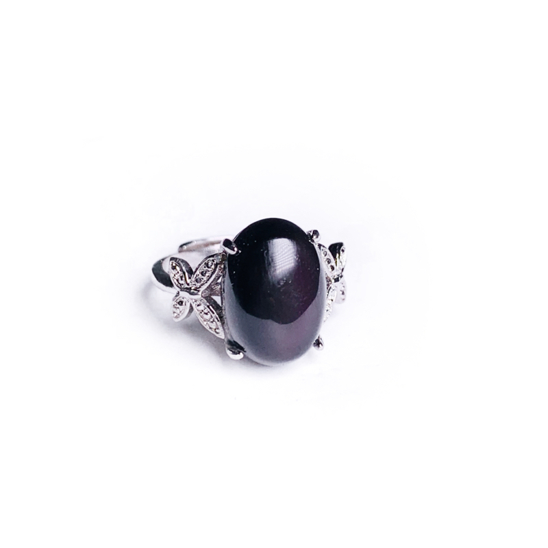 Hot sale vintage obsidian, rainbow obsidian ring