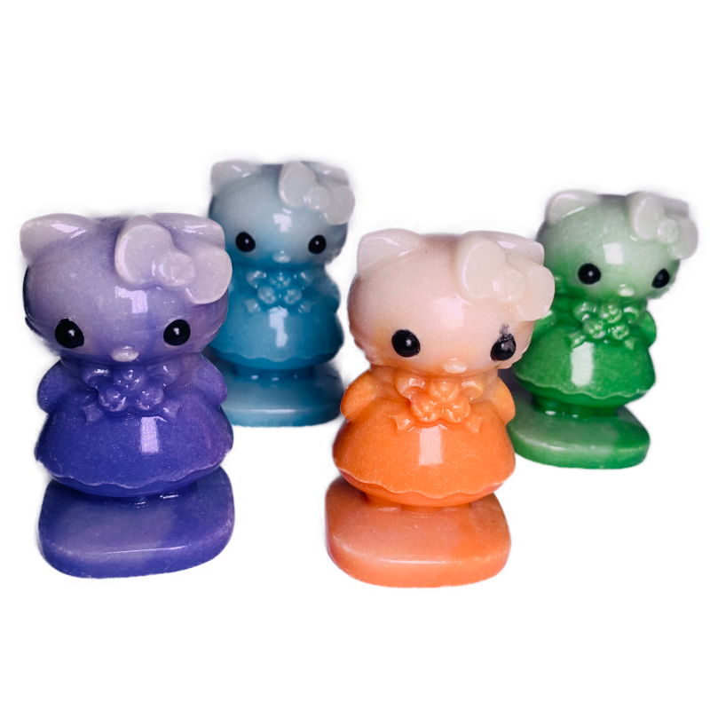 Hot Selling Glow-in-the-Dark Resin hello kitty