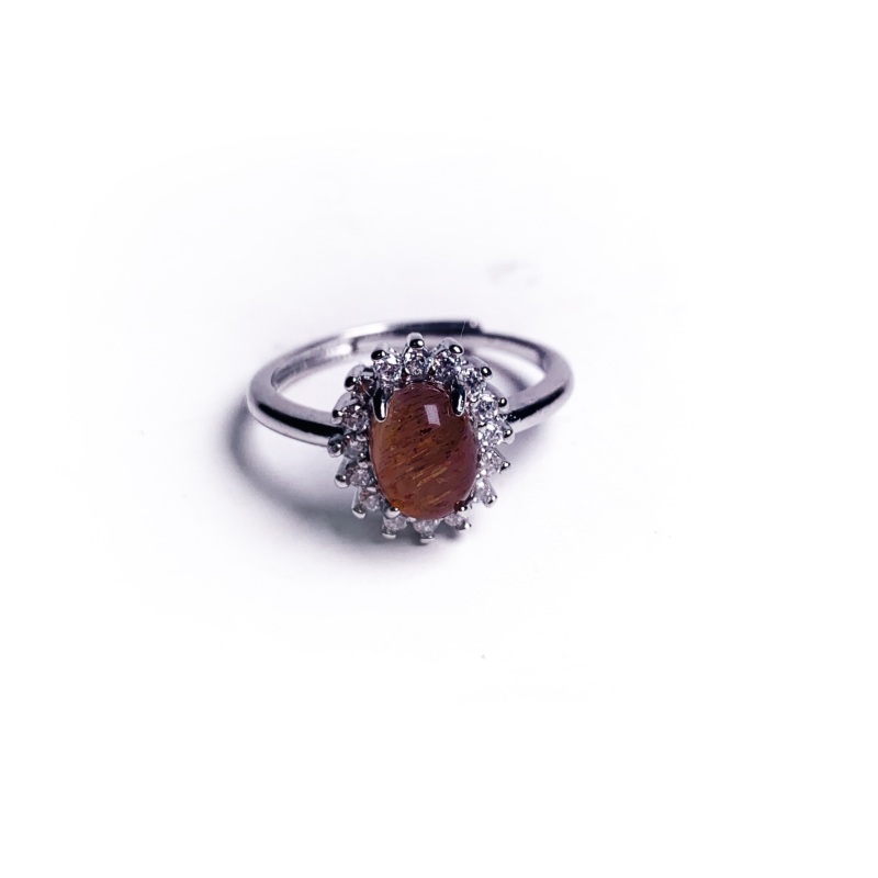 hot selling ring, vintage ring, Rutilated crystal ring