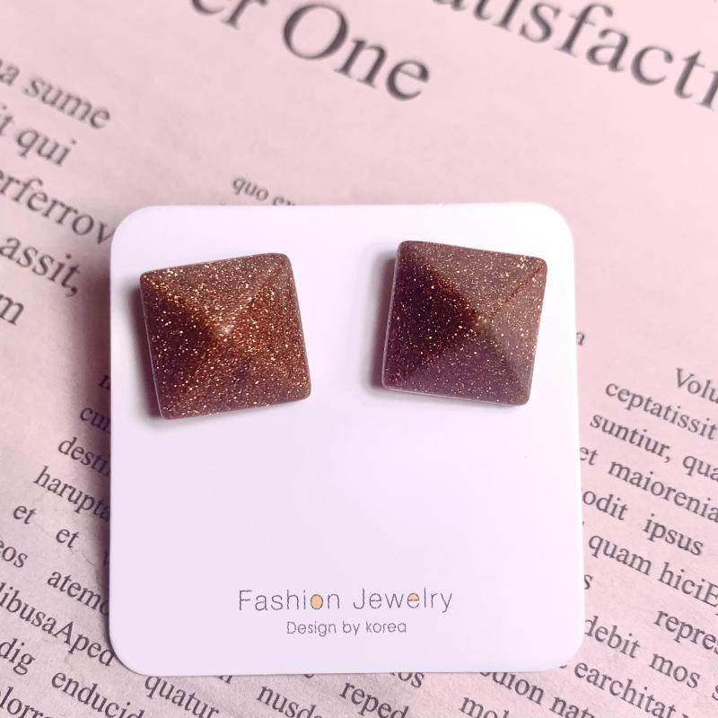 hot sale 925 silver earrings, sandstone earrings