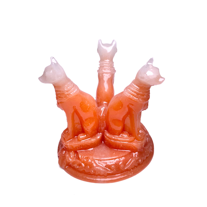 Hot Selling Glow-in-the-Dark Resin Three Egyptian Cats