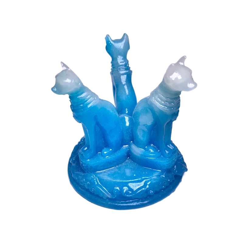 Hot Selling Glow-in-the-Dark Resin Three Egyptian Cats