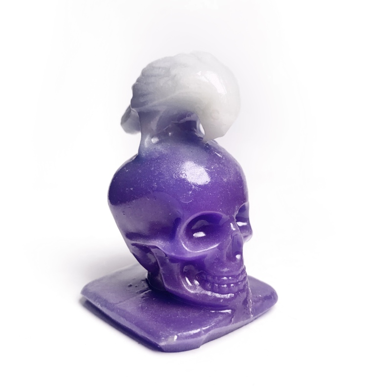 Hot Selling Glow-in-the-Dark Resin Raven and Skull