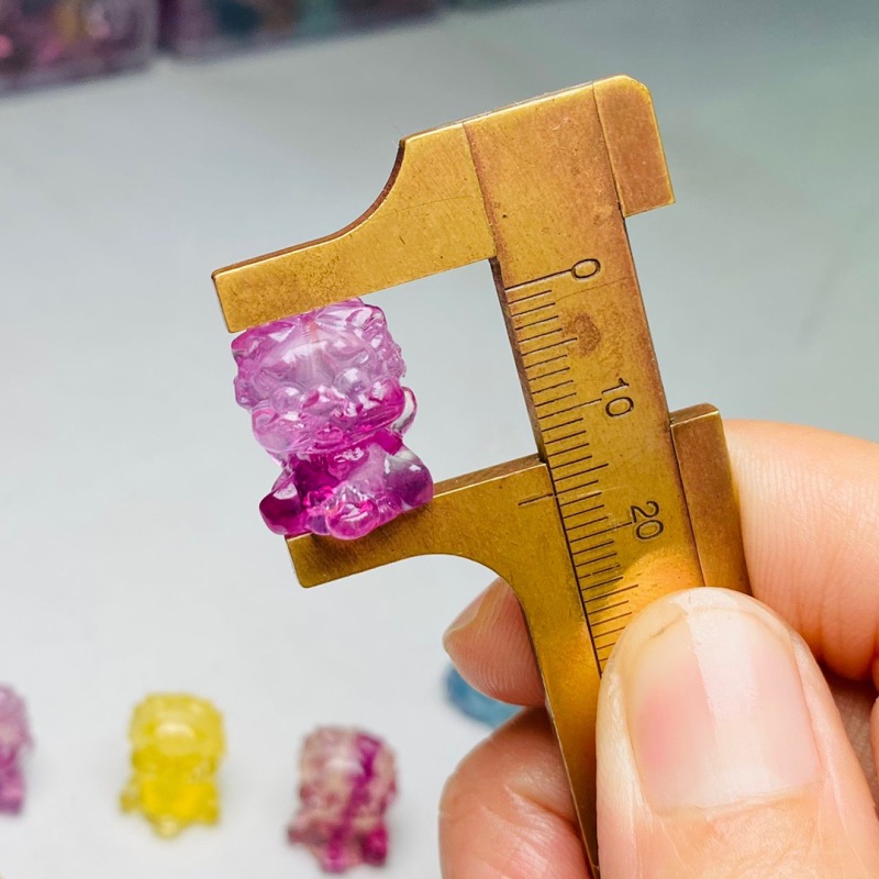 Fluorite Carving wake up lion