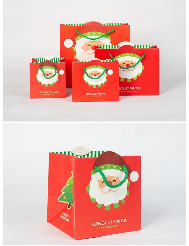 Spot Exquisite Christmas gift wrapping paper bag Christmas Eve apple box, Christmas special gift bag wholesale