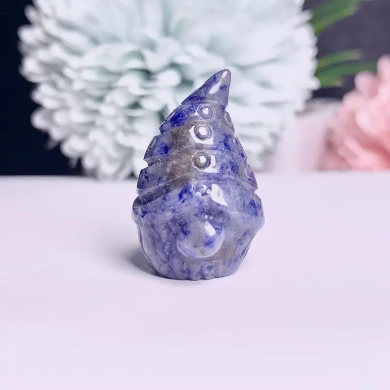 Hot sale natural crystal material carving goblin