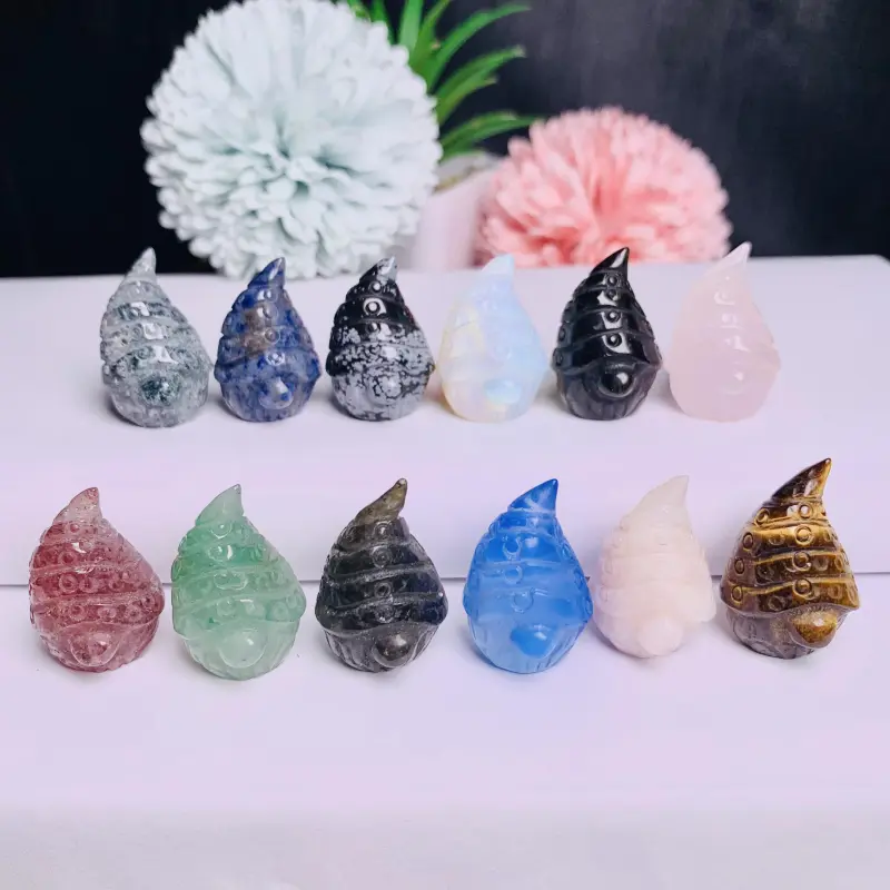 Hot sale natural crystal material carving goblin