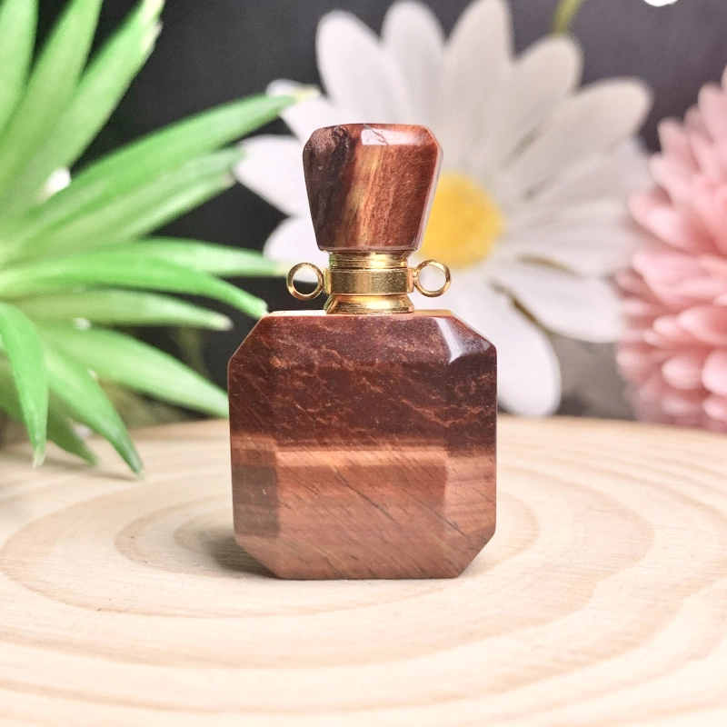 Hot selling jade crystal perfume bottle small capacity perfume aromatherapy bottle jade perfume bottle pendant