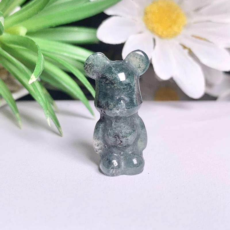 Hot selling crystal, jade carving violent bear