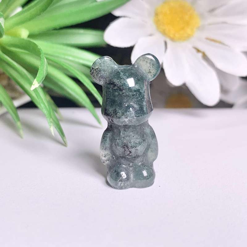 Hot selling crystal, jade carving violent bear