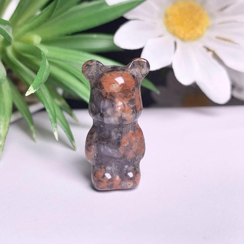 Hot selling crystal, jade carving violent bear