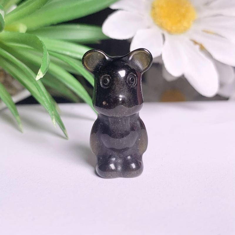 Hot selling crystal, jade carving violent bear