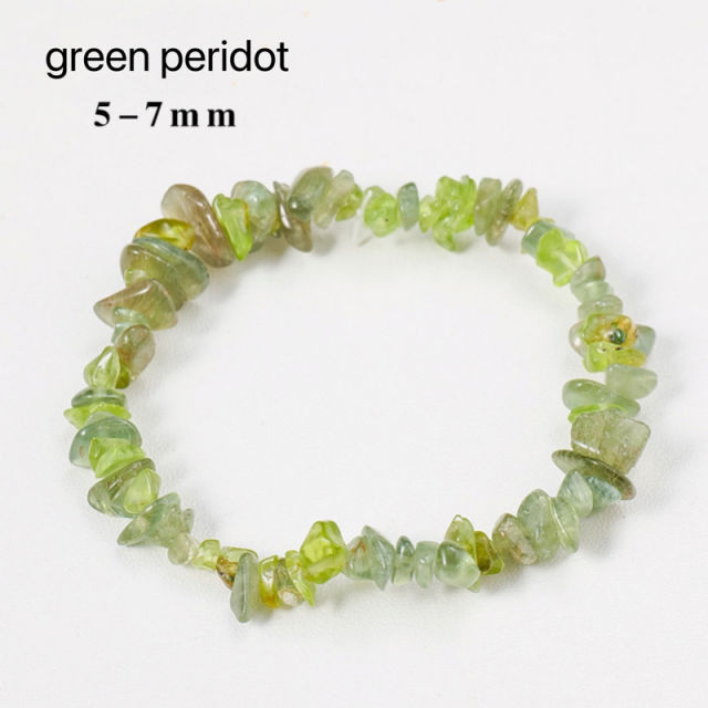 Hot selling natural crystal irregular chip bracelet
